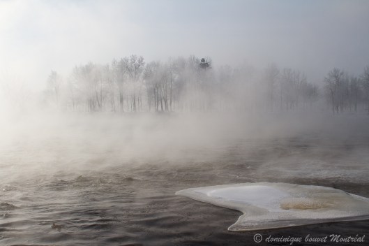 Depuis le  parc de l'île des moulins à Terrebonne